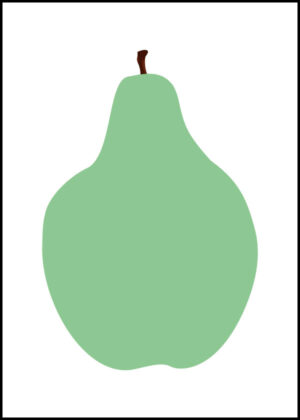 Frukter - Päron - Grafisk Poster