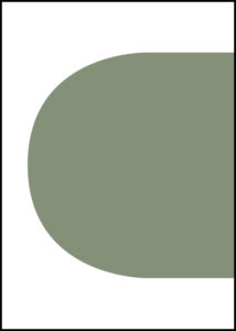 Geometriska former - Grön vänster - Grafisk poster
