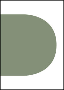 Geometriska former - Grön höger - Grafisk poster
