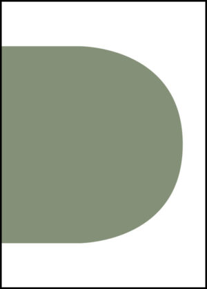 Geometriska former - Grön höger - Grafisk poster