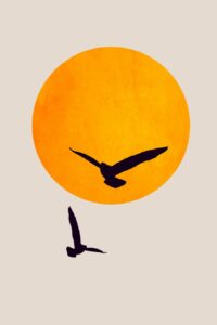 Birds In The Sky - En poster av bildskaparen Kubistika