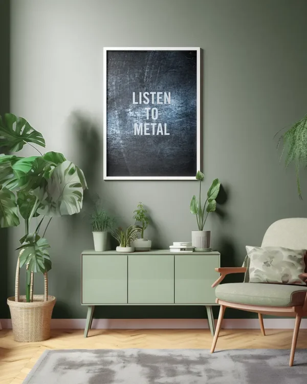 Listen To Metal - Poster - Ramexempel