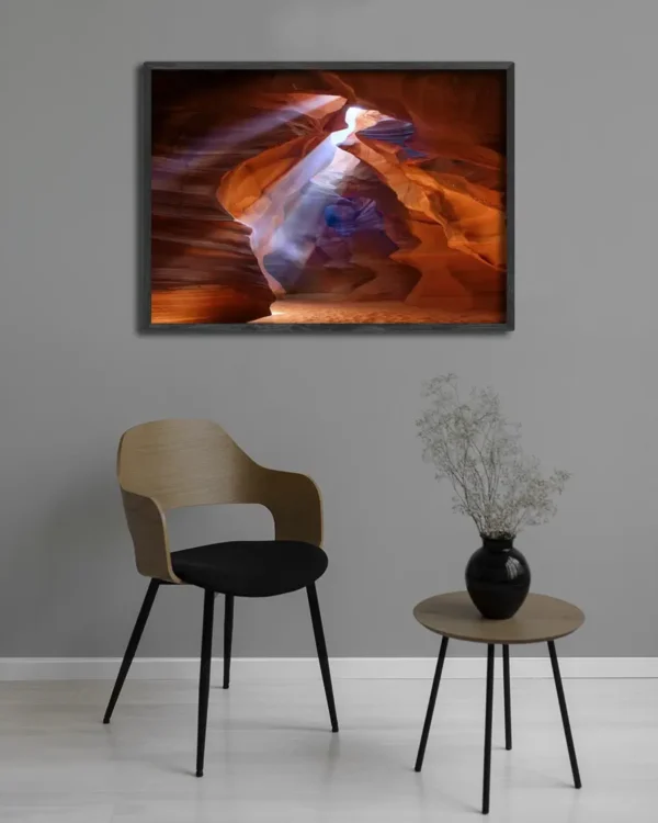 Pure Photodelight 2 - Poster - Ett vackert fotografi i färg av Antelope Canyon - Ramexempel