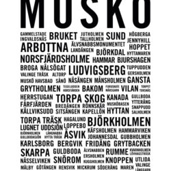 Muskö - Orttavla - Poster