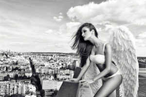 Angel - Poster - Ett vackert svartvitt fotografi av Stefan Amer