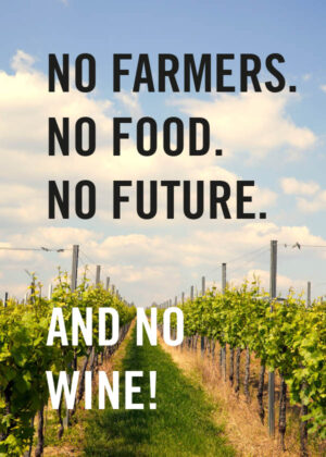 No Farmers - No Food - No Future - And No Wine - Poster - Fototavla