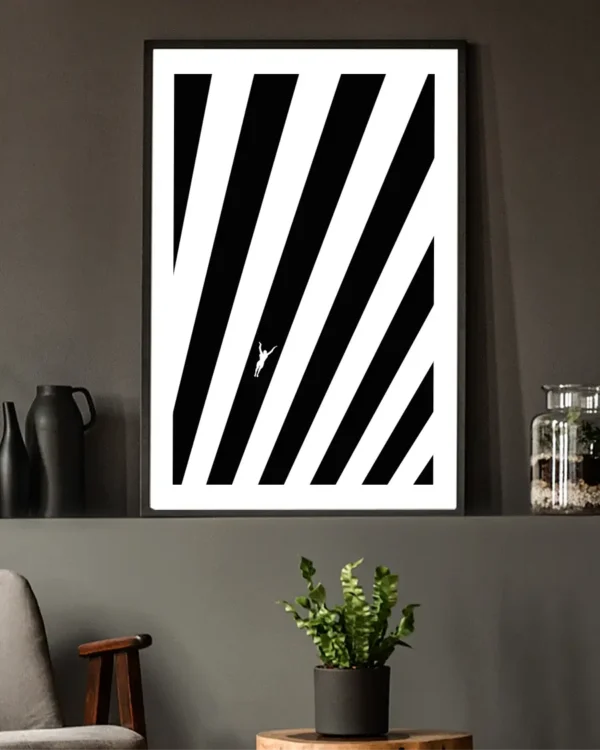 Fjärilsim - Grafisk Poster - Ramexempel