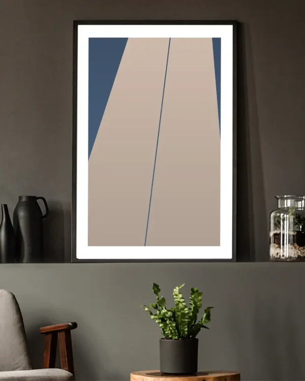 Parallel Lines - Grafisk Poster - Ramexempel