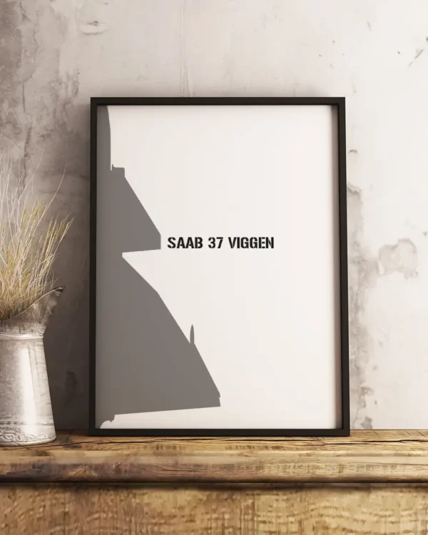 Saab 37 Viggen - Poster - Ramexempel