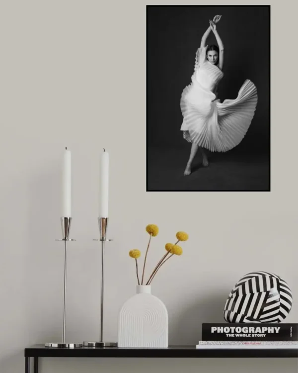Amour Impur - Poster - Svartvitt fotografi - Ramexempel