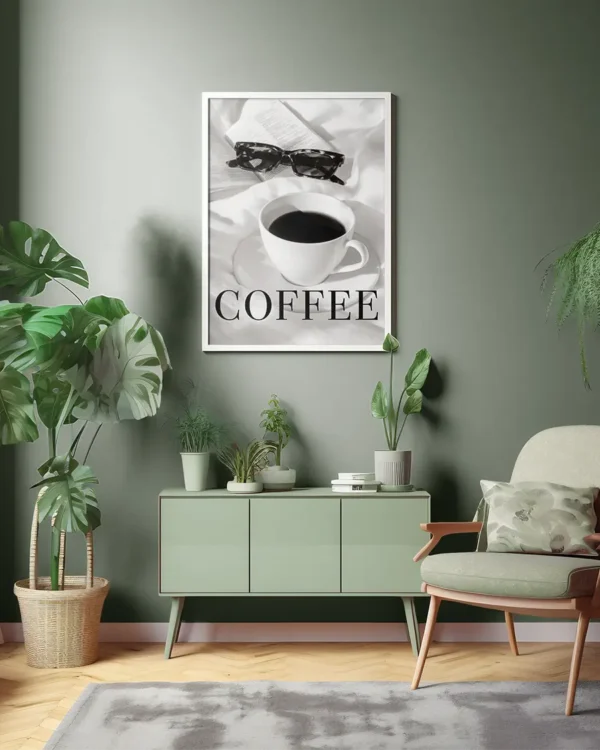 Coffee In Bed - Poster - Fotografi - Ramexempel