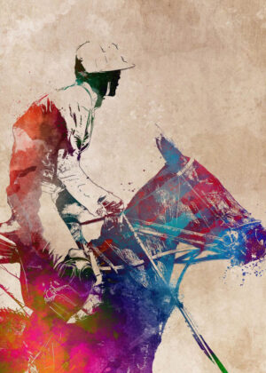 Horse Riding Sport Art 1 - Poster - Grafisk konst