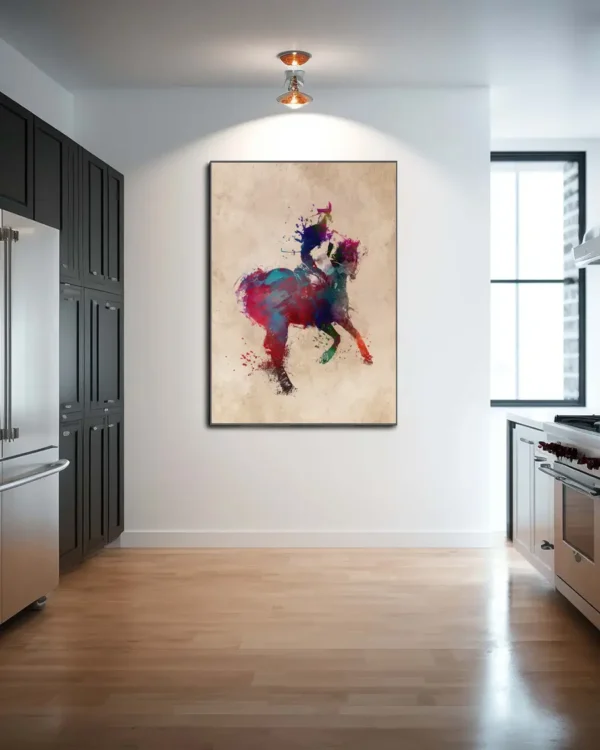 Horse Riding Sport Art 3 - Poster - Grafisk konst - Ramexempel