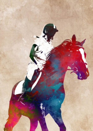 Horse Riding Sport Art 8 - Poster - Grafisk konst