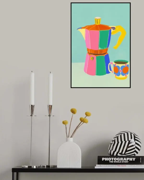 Cup Of Coffee - Grafisk poster - Ramexempel