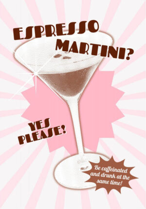 Espresso Martini - Yes Please - Poster - Grafisk konst