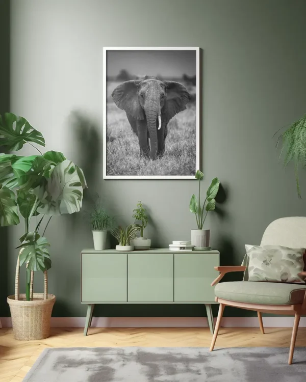 Singularity - Poster - Svartvitt fotografi - Ramexempel