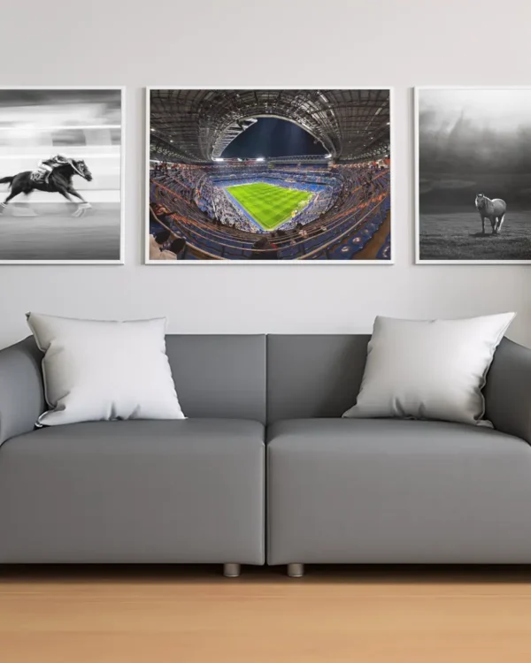 Santiago Bernabéu-stadion i Madrid - Poster - Fotografi - Ramexempel