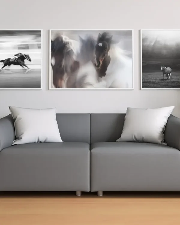 Runaway Horse - Poster - Fotografi - Ramexempel