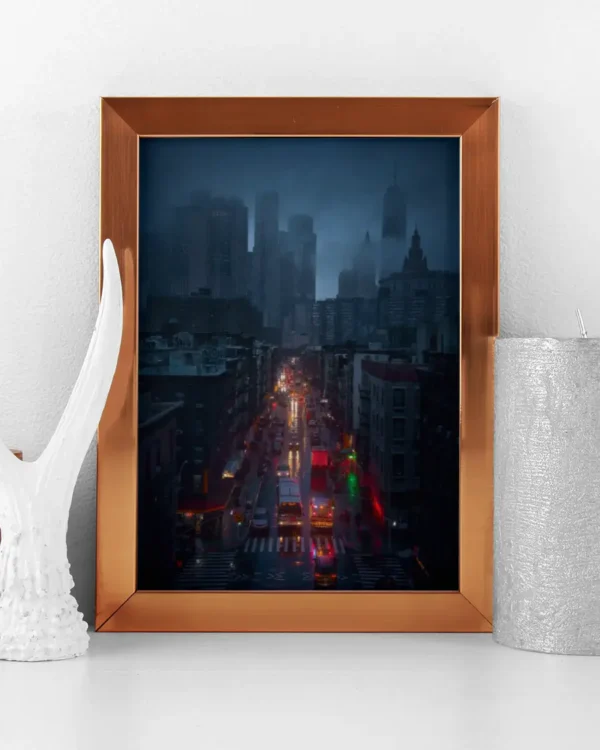 Raining China Town - Poster - Fotografi - Ramexempel