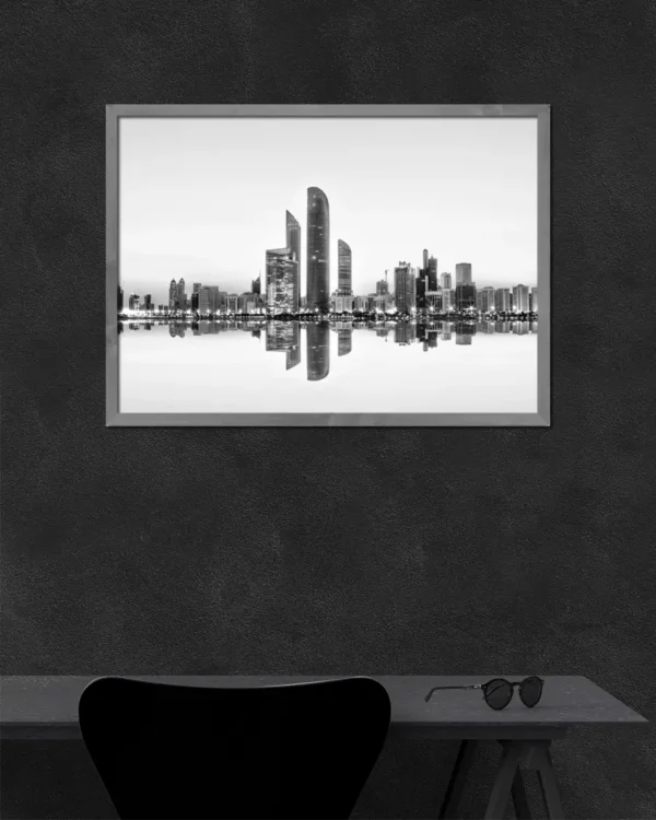 Abu Dhabi Urban Reflection - Poster - Fotografi - Ramexempel