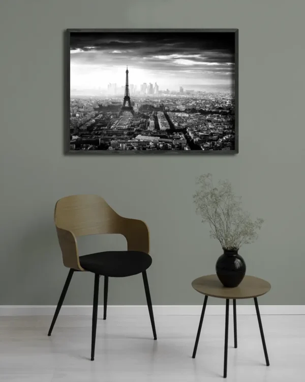 Paris - Poster - Svartvitt fotografi - Ramexempel