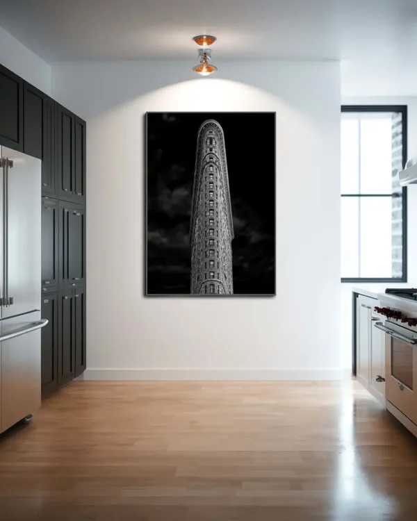 Flatiron Building - Poster - Svartvitt fotografi - Ramexempel