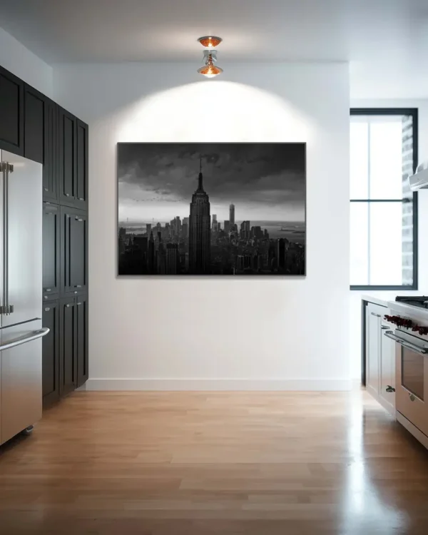 New York Rockefeller View - Poster - Svartvitt fotografi - Ramexempel