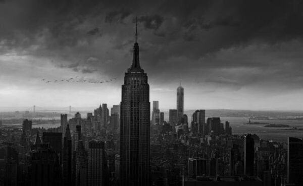 New York Rockefeller View - Poster - Svartvitt fotografi