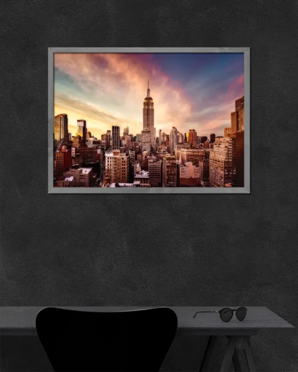 Midtown Sunset - Poster - Fotografi - Ramexempel