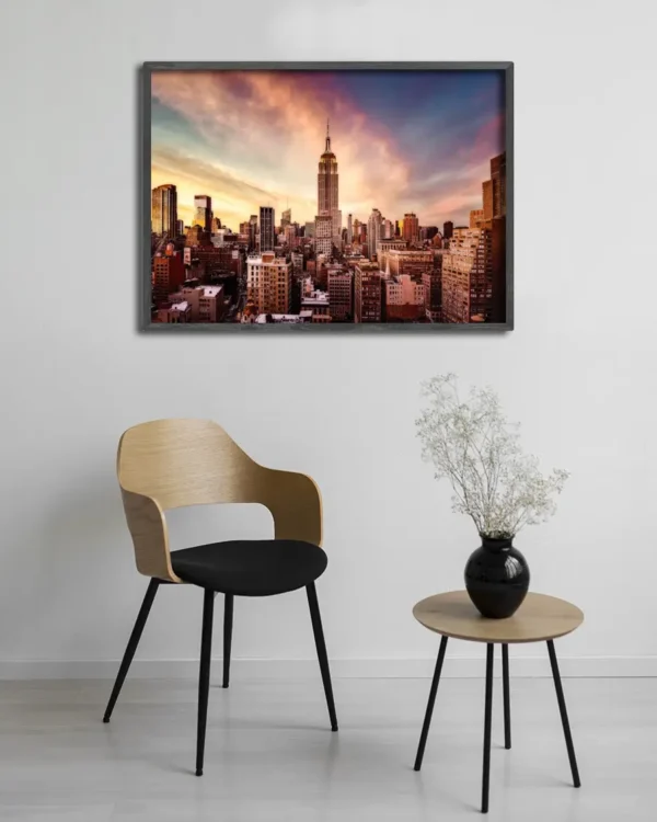 Midtown Sunset - Poster - Fotografi - Ramexempel