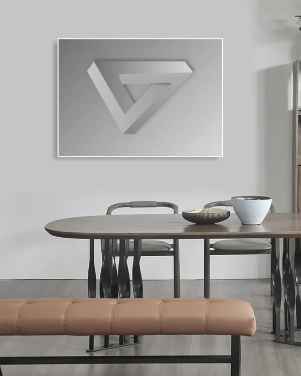 Den omöjliga triangeln - Poster - Grafisk konst - Ramexempel Liggande