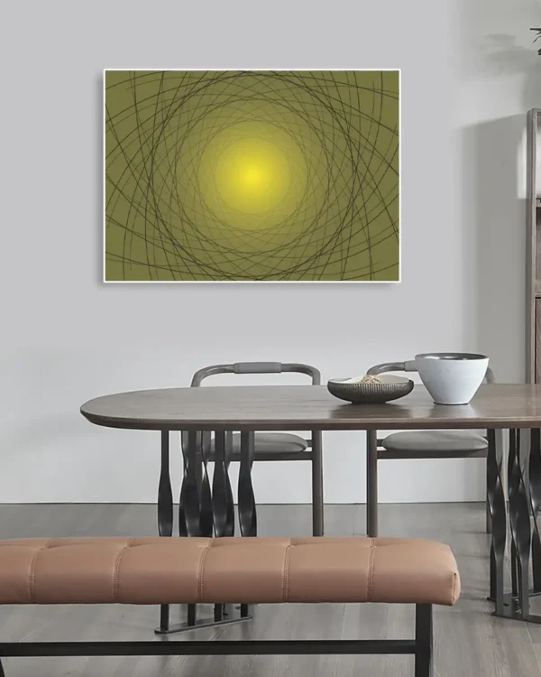 Sol Genom Kupoltak - Poster - Grafisk konst - Ramexempel Liggande