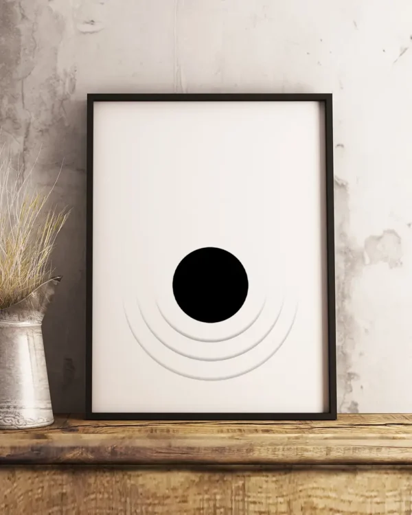 Circle of Sound - Poster - Grafisk konst - Ramexempel