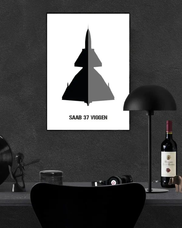 SAAB 37 Viggen Poster - Ramexempel