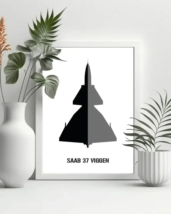 SAAB 37 Viggen Poster - Ramexempel