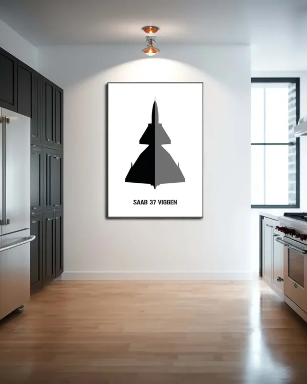 SAAB 37 Viggen Poster - Ramexempel