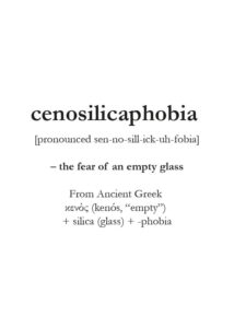 Cenosilicaphobia - Poster - Texttavla