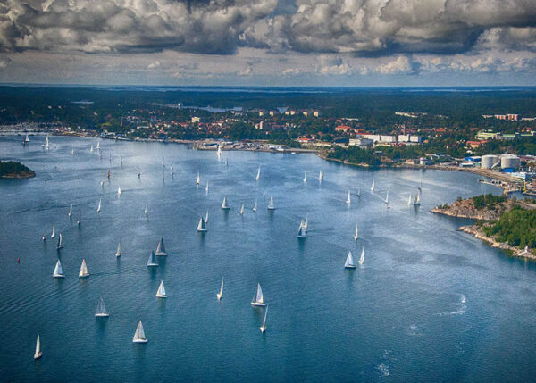 Regatta i Nynäshamn - Poster - Flygfoto