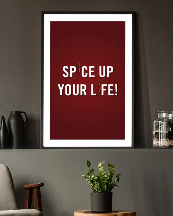 Spice Up Your Life - Poster - Texttavla - Ramexempel