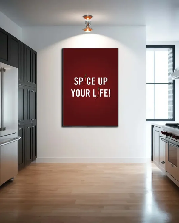 Spice Up Your Life - Poster - Texttavla - Ramexempel