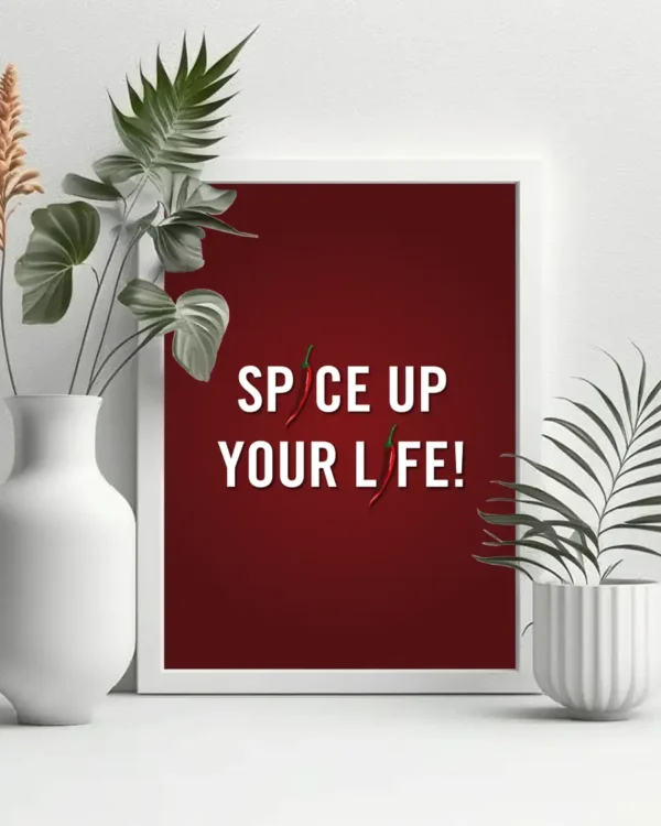 Spice Up Your Life - Poster - Texttavla - Ramexempel