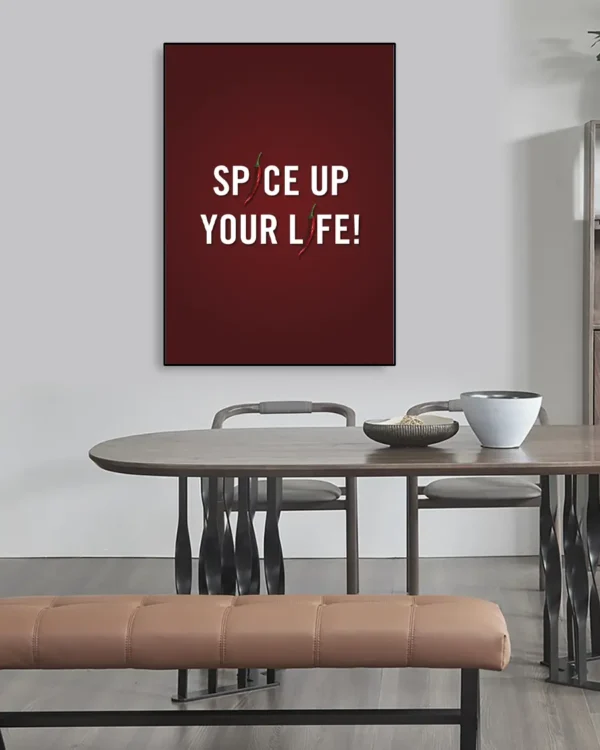 Spice Up Your Life - Poster - Texttavla - Ramexempel