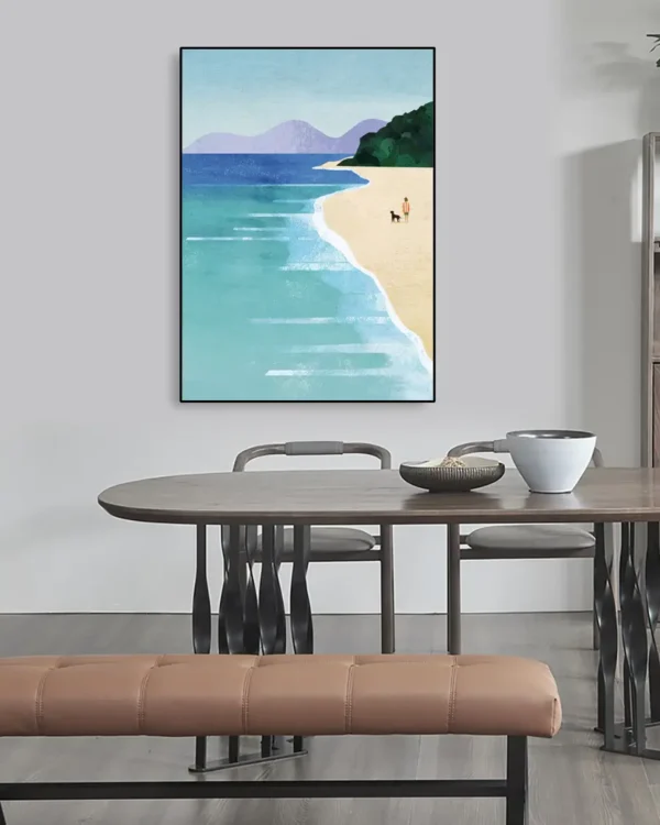 Beach Girl III - Poster - Grafisk konst - Ramexempel