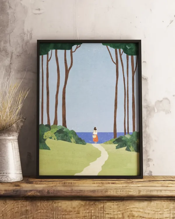 Day Trip - Poster - Grafisk konst - Ramexempel