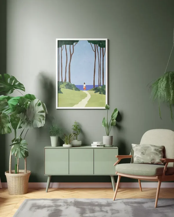 Day Trip - Poster - Grafisk konst - Ramexempel
