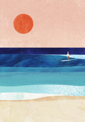 Surf Girl - Poster - Grafisk konst
