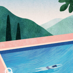 Swimming Pool II - Poster - Grafisk konst