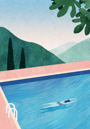Swimming Pool II - Poster - Grafisk konst