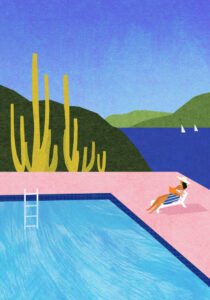Swimming Pool - Poster - Grafisk konst